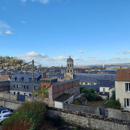 Vue Sur Seine Et Honfleur Apartment Exterior foto