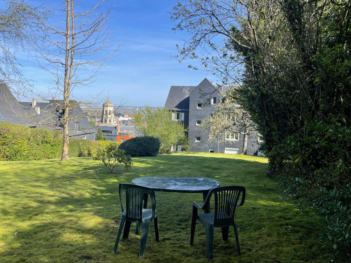 Vue Sur Seine Et Honfleur Apartment Exterior foto